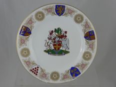 A Tewkesbury Commemorative Plate and Dagger. (2)