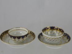 A Collection of Miscellaneous Porcelain, including two antique Worcester Style tea bowls and saucers