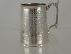 A Silver Victorian Christening Cup. The cup having Birmingham hallmark mm George Unite dated 1893.