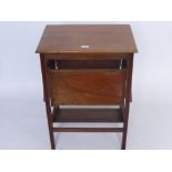 An Edwardian Mahogany Folding Leaf Butler's Table.