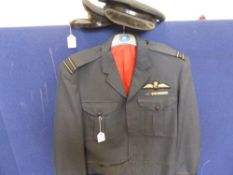 A R.A.F. Jacket, together with two caps. (3)