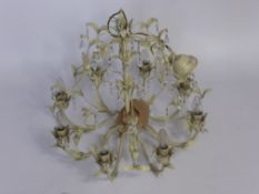 A Laura Ashley Eight Branch Gustavian Style Chandelier.