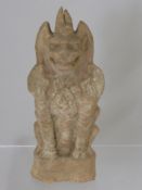 A Antique Chinese Tomb Guardian, this Mingqi is created for internment and the protection of