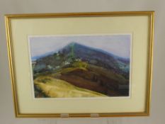 A Limited Edition Print by David Prentice 176/650, depicting Malvern, approx 32 x 22 cms, framed and