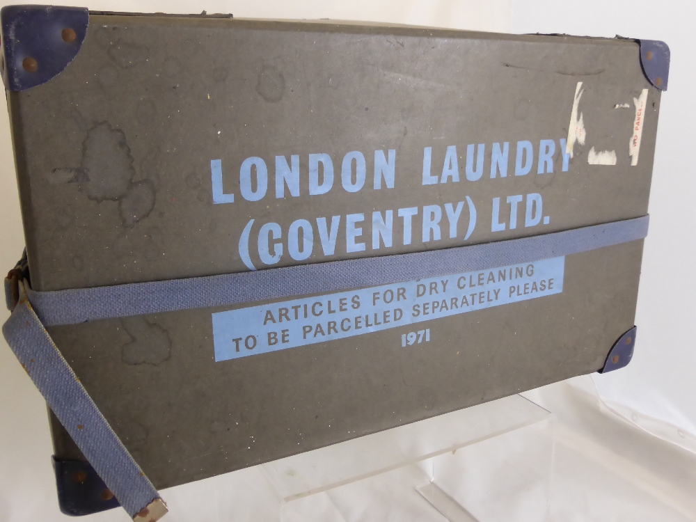 A Vintage London Laundry (Coventry) Laundry Box, dated 1971.