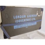 A Vintage London Laundry (Coventry) Laundry Box, dated 1971.