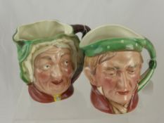 Two Beswick Character Mugs, including Sarie Gamp and Scrooge.