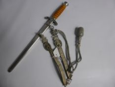A German WWII Officers Dress Dagger, the dagger manufactured by Carl Eickhorn of Solingen and