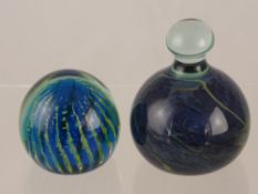 A Mdina Dump Paper Weight, together with one other Mdina paper weight, (2)