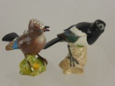 A Beswick Figure of a Jay No. 2417, together with a Magpie. (2)