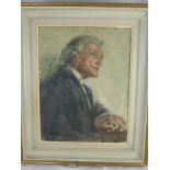 Margo Chapman, A Portrait of a Judge, original oil on canvas signed bottom left.