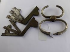 Two Antique Brass Fleams, together with an early 20th Century "Come Along, Nipper" Juvenile Steel