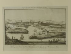 Three Copper Plate Engravings depicting Scottish scenes, including "A View of Inverness in
