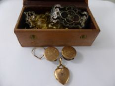 A Collection of Miscellaneous Costume and Other Jewellery, including solid silver gate link
