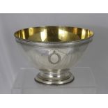 A London Hallmark Silver Punch Bowl dated 1973.