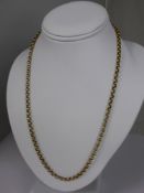 A Gentleman's  9ct Gold Belcher Chain, approx 18.5 gms and 38 cms length.
