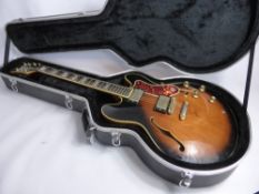 Vintage Gibson Epiphone Sheraton AS Guitar in Fitted Case. This guitar was made in Matsumoku,