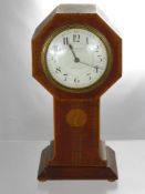 An Art Deco Style Inlaid Mantel Clock, by Marsh & Co Ltd, Birmingham.