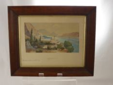 A Pair of Watercolours of Croatian Scenes, entitled "Gravosa" and "Bocchedi Cattaro mit Zoveen",