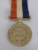 A South African Medal for War Service (WW2), unnamed as issued.