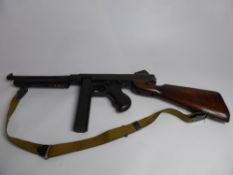 WWII Thompson M1A.45 Sub Machine Gun-Old Spec Deactivated, The gun cocks, strips and dry-fires and