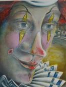 Peter Ford, limited edition print entitled "Pensive Clown" signed in pencil lower right 18/100,