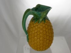 A Minton Majolica Pineapple Jug, impressed marks to base dd 8th October, 1858. (WF)