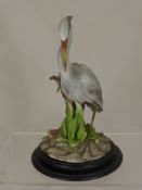 Viertasca Limited Edition Italian Porcelain Grey Heron nr 674/2000, with certificate, approx 26 cms