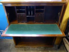 Mahogany Secretaire Chest with full front section above four drawers, the interior fitted with two