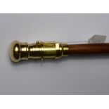 A Walking Cane, the knop being a telescope, approx 101 cms long.