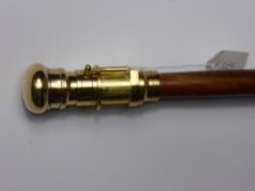 A Walking Cane, the knop being a telescope, approx 101 cms long.