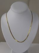 A 9 ct Gold Hallmark Neck Chain, approx 38 cms long, approx wt 4.2 gms.