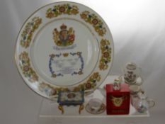 A Collection of Miscellaneous Porcelain Miniatures, including Caverswall Queen Elizabeth II