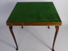 A Vintage Vono Fold Away Games Table, approx 76 x 76 cms.