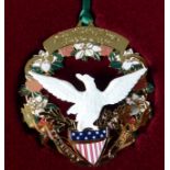 A Collection of Fourteen 'The White House' Historical Association Christmas Tree Ornaments 1997 -
