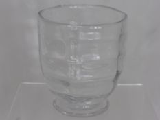 A Swedish 'Orrefors' Glass Vase , etched Orrefors and initialled HU nr 1387 to base, approx 24 cms
