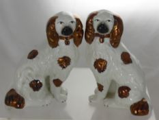 A Pair of Small Staffordshire Dogs.