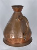 An Antique Copper Kettle together with a 2 gallon jug.