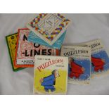 A Collection of Miscellaneous Vintage (circa 1950) Party Games and Party Games Books, including