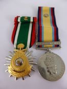 A Pair of Medals, Gunner J.P. Fluerer Royal Artillery, Gulf 1990 - 91 (one clasp with rosette) &