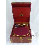 "His Master's Voice" Portable Gramophone, model no. 101G etc., complete with case, manufactured by