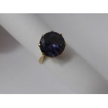 A Lady's 9 ct Gold, 9 Ct stamped Amethyst Ring, size Q, approx wt 4 gms.