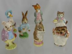 A Miscellaneous Collection of Beswick Beatrice Potter Figurines, including Peter Rabbit, Ribby,