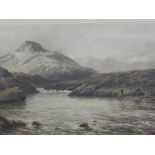 A Hand Coloured Print, Douglas Adams entitled 'A Tight Line' Connemara published by Henry Graves,