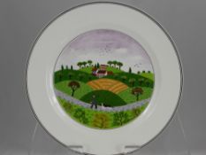 Six Villeroy & Boch 'Design Naif' Porcelain Plates, Laplau nr 1 to 6 approx 21 cms