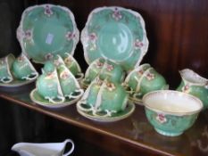 Quantity of 'Royal Worcester', including two sandwich plates, twelve cups and saucers, milk jug,