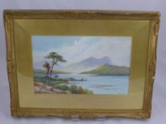 Edwin St John (British 1878-1961), Watercolour entitled 'Loch Lomond', signed lower right, framed