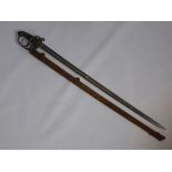 A George V Officer's Sword, the sword having shagreenhandle.