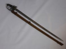 A George V Officer's Sword, the sword having shagreenhandle.