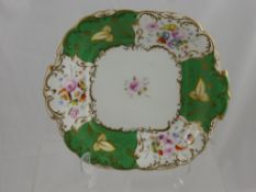 A Hand Painted Coalport Plate, circa 1880.